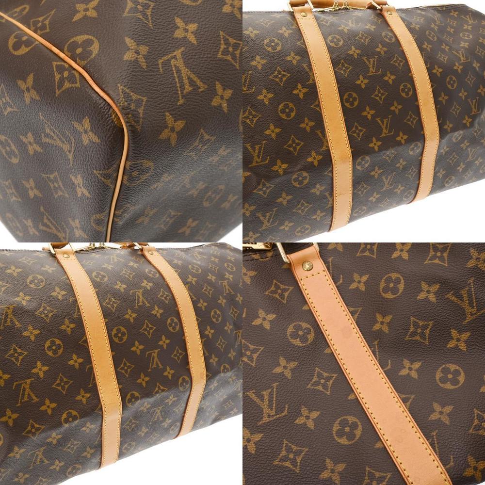 Louis Vuitton Canvas Monogram Bag Keepall Brown - Picture 10 of 12
